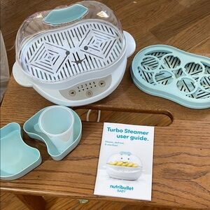 Nutribullet Baby Turbo Steamer in White and Blue